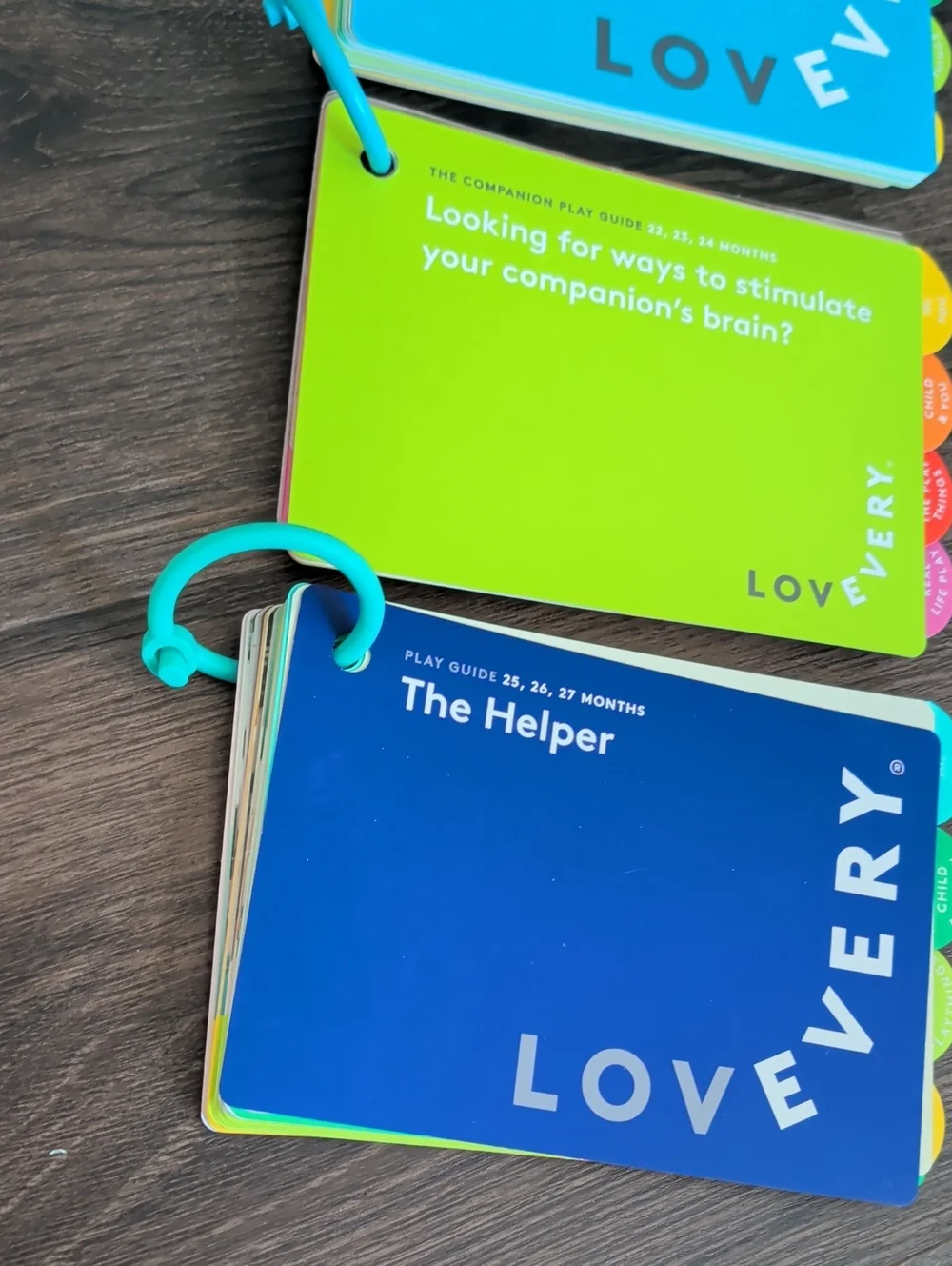 LOVEVERY Baby Book Play Guide with ring for 19 - 27 months